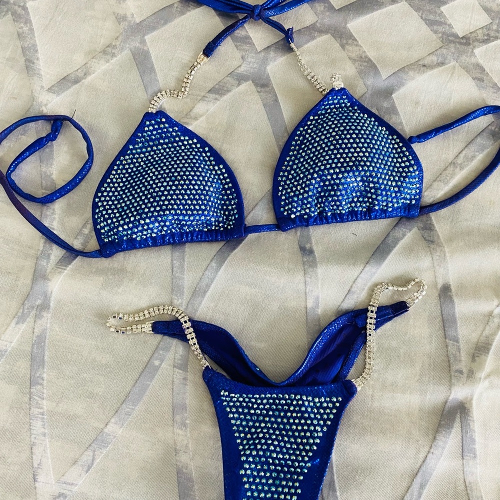 IFBB Pro or can be worn for NPC or WBFF Swarovski Crystal Competition Bikini